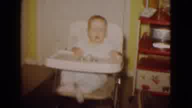 New Jersey USA (1965): 1980s Baby Shaking His Head