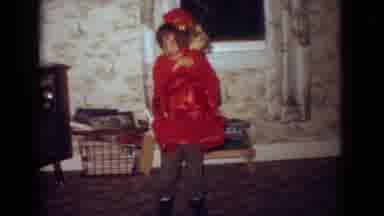 New Jersey USA (1965): Little Girl's Joy With Her Doll Dancing Around Then The