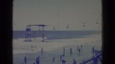 New Jersey USA (1965): Waves Comes In From The Ocean