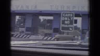 New Jersey USA (1965): Heading Towards A Toll Booth To Proceed To Destination