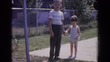 New Jersey USA (1965): Me And My Sister Wait For Daddy In The 1980s