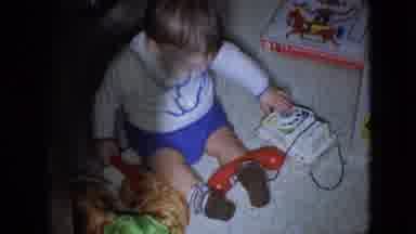 Athens Ohio USA (1966): Boy Plays With Phone But Noise And Light Is Too Much For