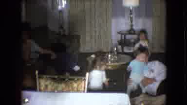 Athens Ohio USA (1966): Children In Living Room Talking