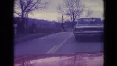 Athens Ohio USA (1966): Video Taken Inside A Car Of The Back Of Another Car; An