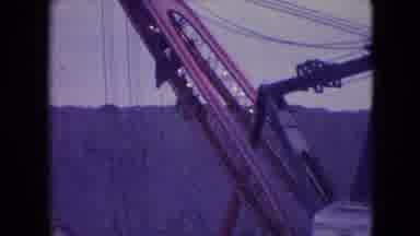 Athens Ohio USA (1966): Crane Excavating Rock In A Quarry