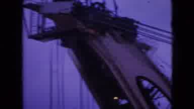 Athens Ohio USA (1966): Plant At Night With Wires And Lights