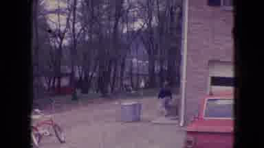Athens Ohio USA (1966): Children Outside Walking Cycling Swinging Enjoying Nature