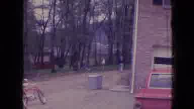 Athens Ohio USA (1966): People Outside Building
