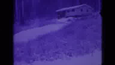 Athens Ohio USA (1966): Two Small Houses On A Hill In The Winter, Surrounded By