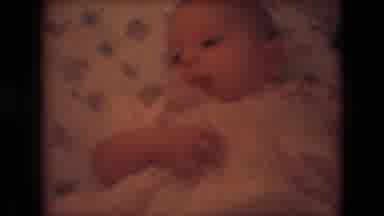 Athens Ohio USA (1966): A Baby Being Filmed By One Of Its Parents While It Is