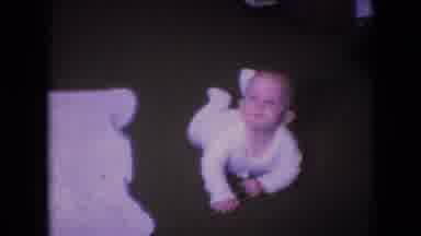 Athens Ohio USA (1966): Tummy Time With Baby