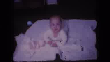 Athens Ohio USA (1966): Baby On Floor Lifting Head And Looking Up Rolling Over On