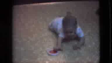 Athens Ohio USA (1966): Infant Crawling Toward Toy On Carpet