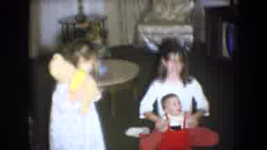 Athens Ohio USA (1966): Happy Girls Playing With The Baby