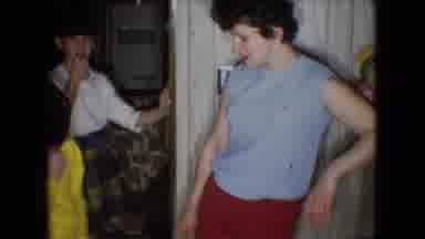 Athens Ohio USA (1966): People Gathered In A House And In The Back There Is Grass