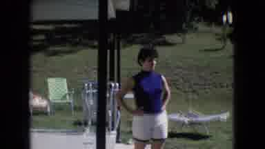 Athens Ohio USA (1966): A Woman On Summer Clothes In A Garden Point Something Then