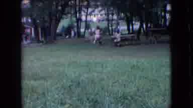Athens Ohio USA (1966): Children Playing Outside With Dog