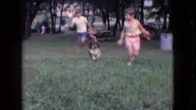 Athens Ohio USA (1966): Dog And Girl Play