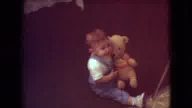 Athens Ohio USA (1966): Boy With Teddy Bear On Lawn