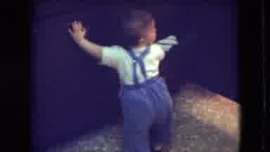 Athens Ohio USA (1966): Toddler Opening Drawer In Blue Overalls
