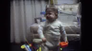 Athens Ohio USA (1966): Toddler Asking For Attention