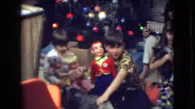 Athens Ohio USA (1966): There Is Tree Kids At Christmas And Their Mom They Are