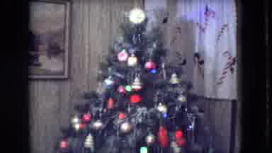 Athens Ohio USA (1966): Decorated Christmas Tree