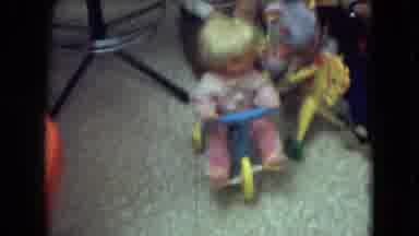 Athens Ohio USA (1966): Child Plays With Toys