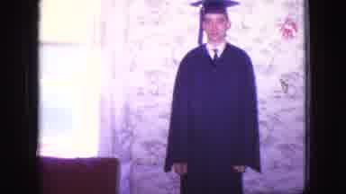 New Jersey USA (1966): A Graduate Man And A Tractor On The Move