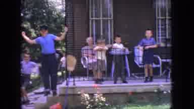 New Jersey USA (1966): Many Children Having Fun Running Around And Playing On