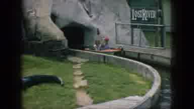 New Jersey USA (1966): Riding On A Log Flume Ride And Circle Ride