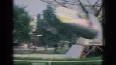 New Jersey USA (1966): People Riding Carnival Rides
