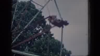 New Jersey USA (1966): Backwards Revolving Amusement Park Ferris Wheel