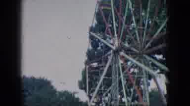 New Jersey USA (1966): A Ferris Wheel Spinning At A Fair