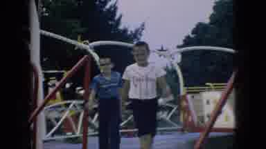 New Jersey USA (1966): Happy Kids Walking In The Playground At The Fair