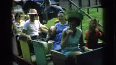 New Jersey USA (1966): A Family Riding Around On A Small Train Taking In The Sites