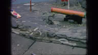 New Jersey USA (1966): Monkeys Playing A Zoo Setting With People Watching During