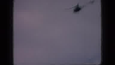 New Jersey USA (1966): Helicopter Flies Over Neighborhood While Woman Opens Front