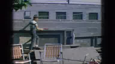New Jersey USA (1966): A Fun Day At Home In The Yard During The Summer Vacation