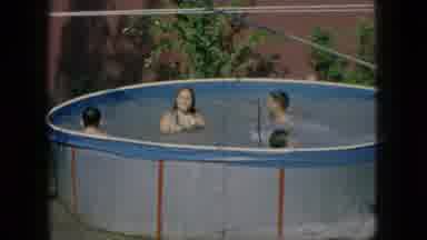 New Jersey USA (1966): Kids Swimming In The Pool