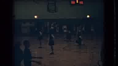 Ohio USA (1966): Preparing For Basketball Game Teams Get Ready On Both Sides Of