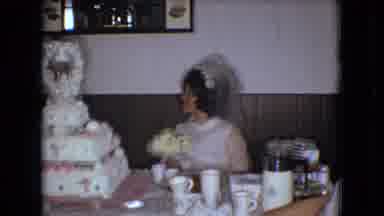Ohio USA (1966): The Bride And Groom Relaxing During The Reception