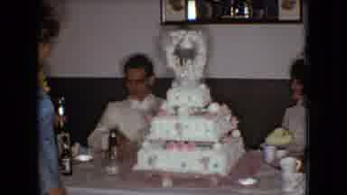 Ohio USA (1966): Vintage Wedding Reception With Three People