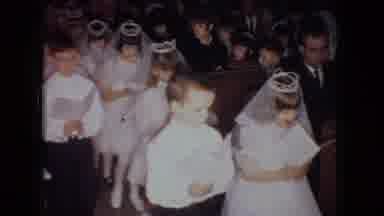 Ohio USA (1966): Church Procession With Children