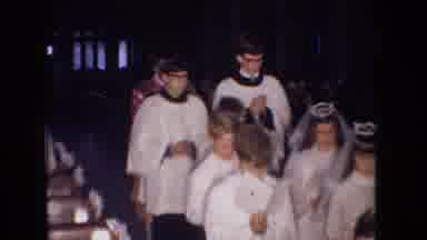 Ohio USA (1966): Children And Adults Participate In A Religious Service In A
