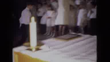 Ohio USA-1966: First Holy Communion At Church For Young Children