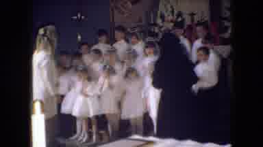 Ohio USA (1966): Young Choir Getting Ready To Sing In A Church
