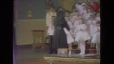 Ohio USA (1966): Children's Choir Singing A Song On Stage