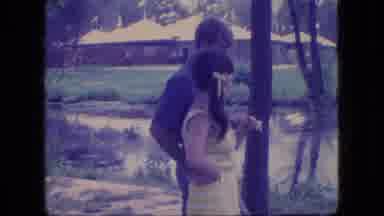 Ohio USA (1966): Teen Boy And Girl Two Little Girls Unknown Man Gathered Next To