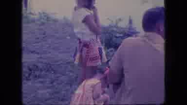 Ohio USA (1966): A Family Enjoying The Lake And The Roller Coaster At An Amusement